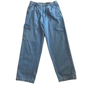 Vintage 90s Denim Express Cargo Jeans Size 36/32